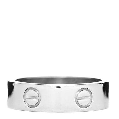 Cartier 18K White Gold 5.5mm LOVE Ring 55 7.25 3 of 4