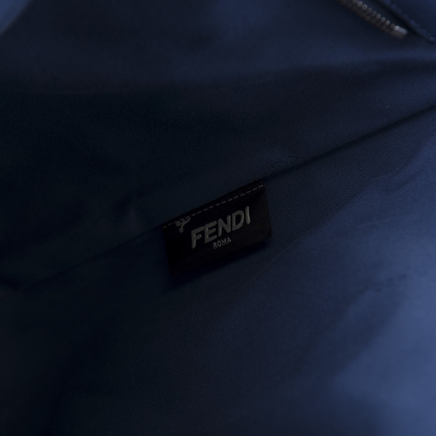 Fendi Vitello Elite Cuoio Monster Buggies Medium Roll Tote Black Multicolor Blue Cobalto 9 of 10