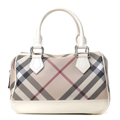 Burberry Nova Check Bowling Bag White 1 of 8