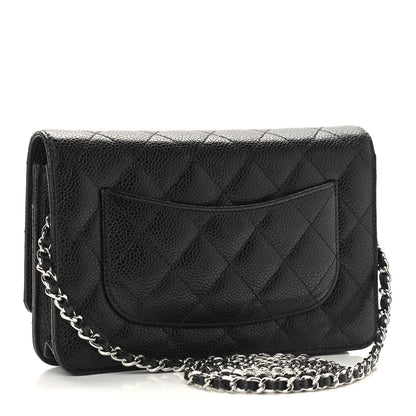 Chanel Caviar Quilted Wallet On Chain WOC Black 3 of 10