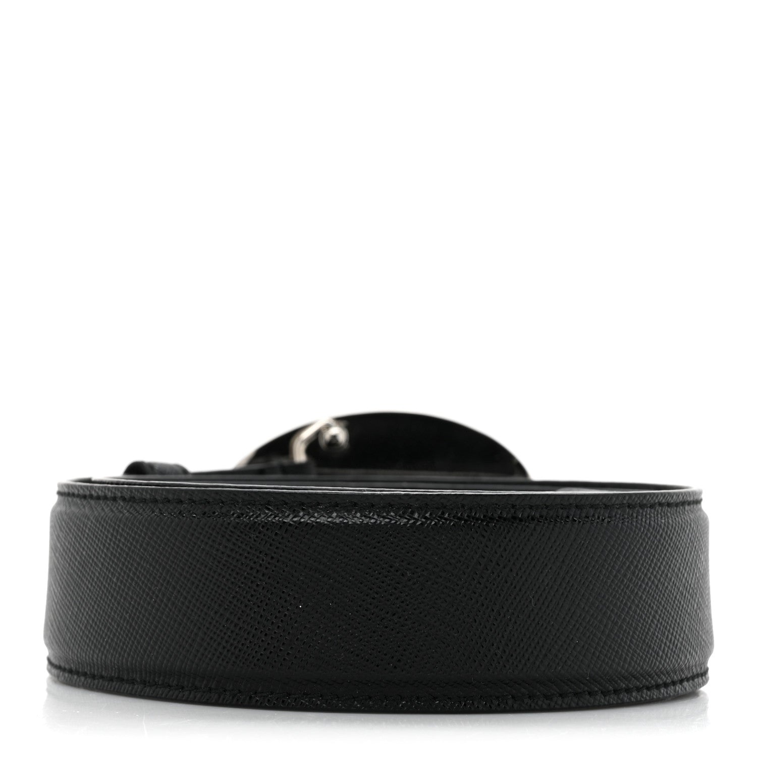 Prada Saffiano Buckle Belt 80 32 Black 2 of 5