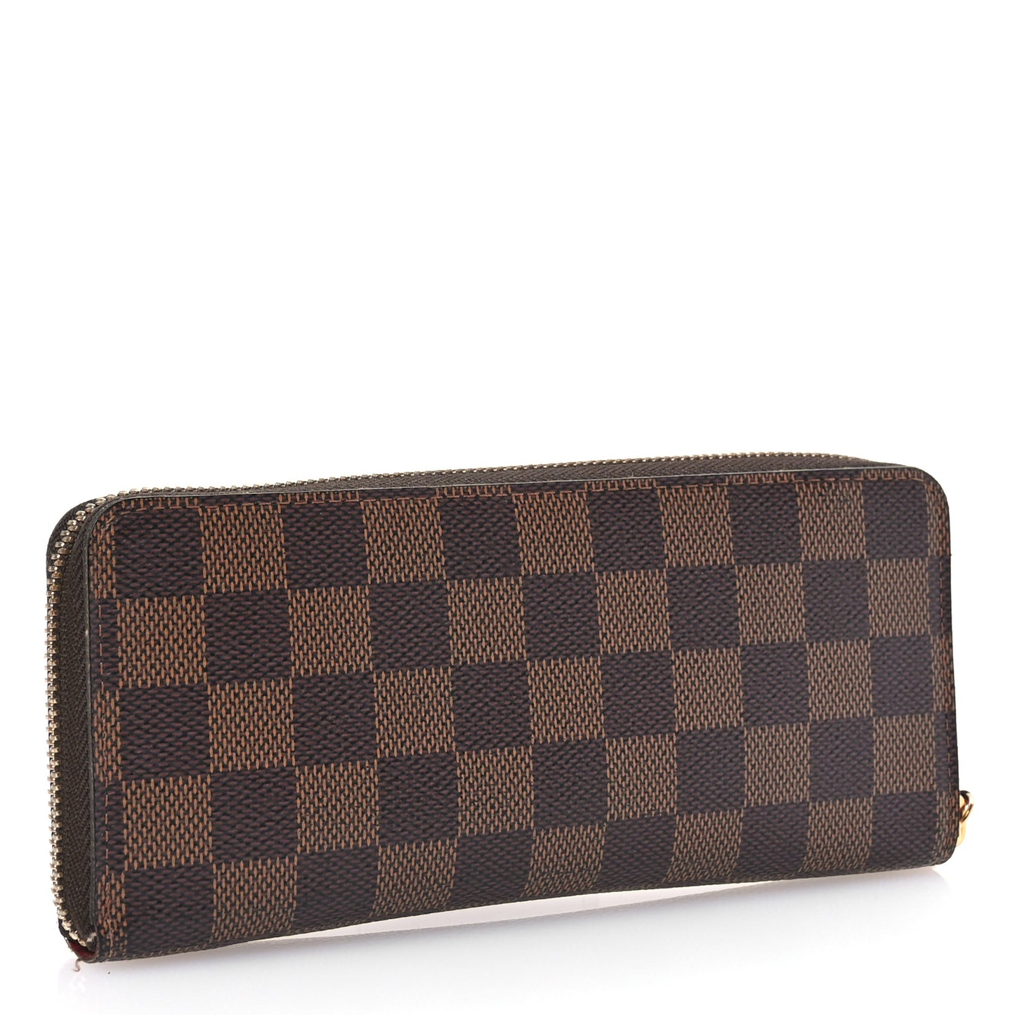Damier Ebene Clemence Wallet Cherry