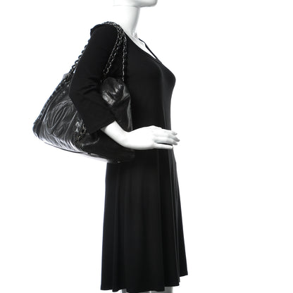 Chanel Glazed Caviar East West Modern Chain Tote Black 2 of 15