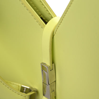Givenchy Box Calfskin Mini Cut Out Shoulder Bag Neon Yellow 11 of 12