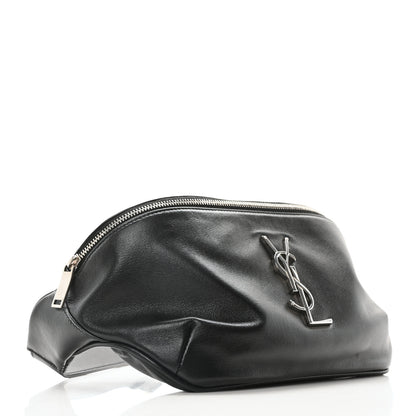 Saint Laurent Lambskin Monogram Belt Bag Black 4 of 10