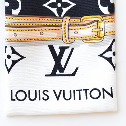 Louis Vuitton Silk Monogram Confidential Bandeau Black 3 of 5