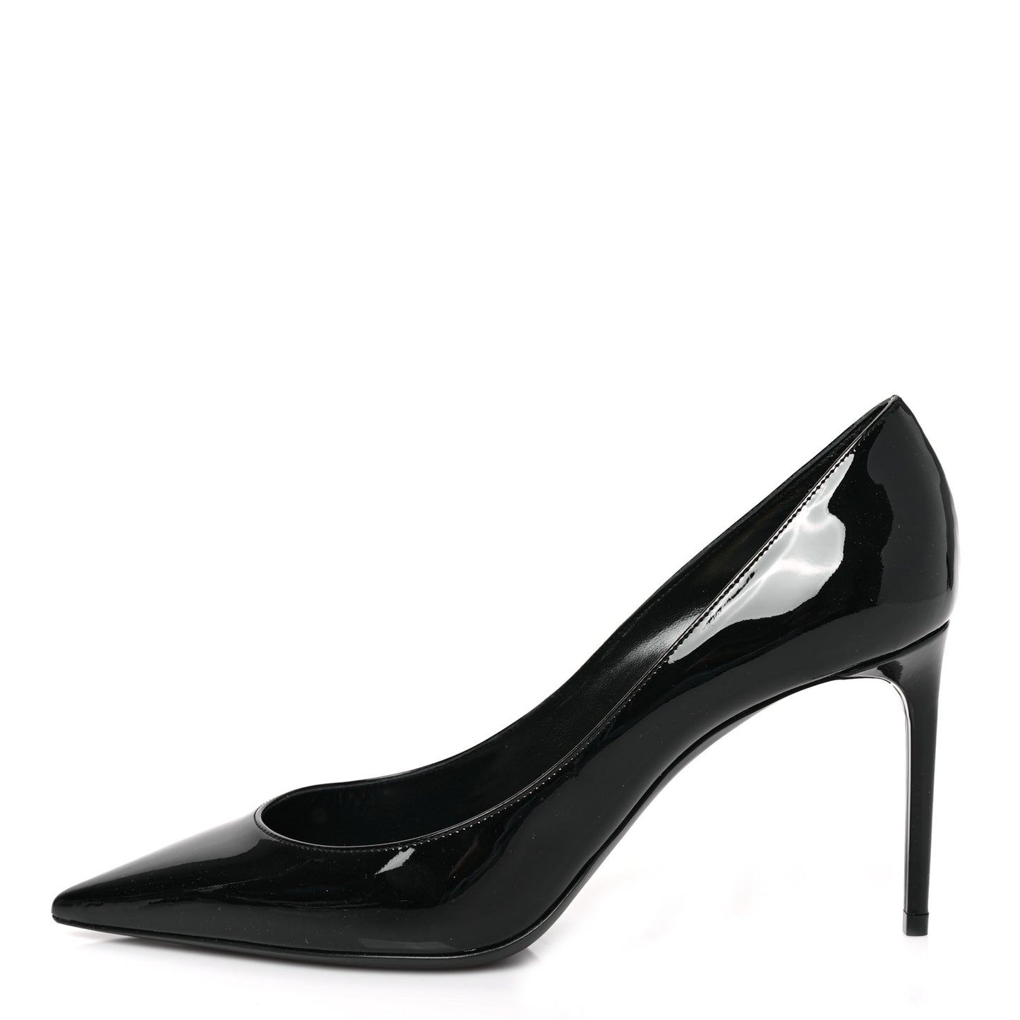 Patent Calfskin Zoe 85 Pump 38.5 Black