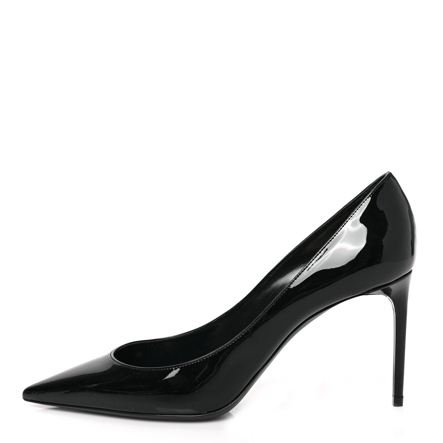 Saint Laurent Patent Calfskin Zoe 85 Pump 38.5 Black 1 of 8