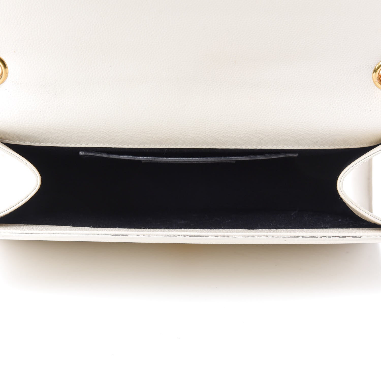 Saint Laurent Grain De Poudre Medium Classic Monogram Kate Satchel Porcellana 5 of 12