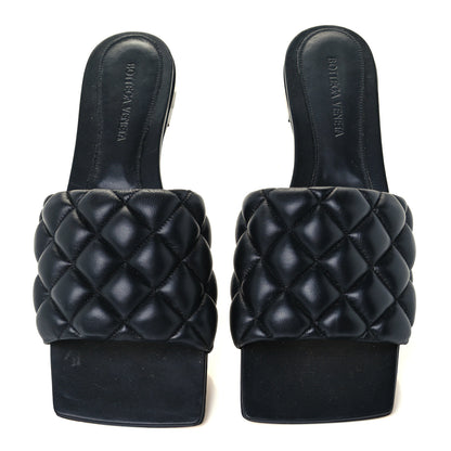 Bottega Veneta Nappa Matelasse Padded Flat Sandals 39 Black 5 of 9