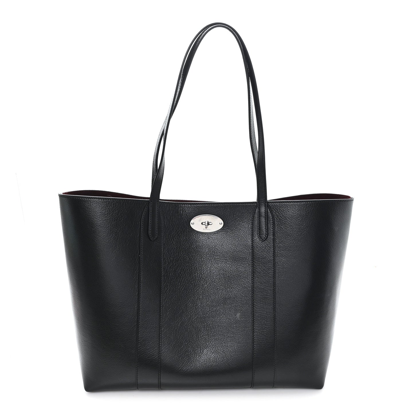 High Shine Grain Bayswater Tote Black
