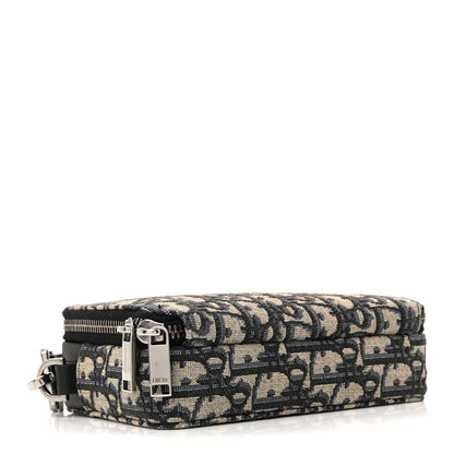Christian Dior Oblique Pouch Navy Blue 4 of 14