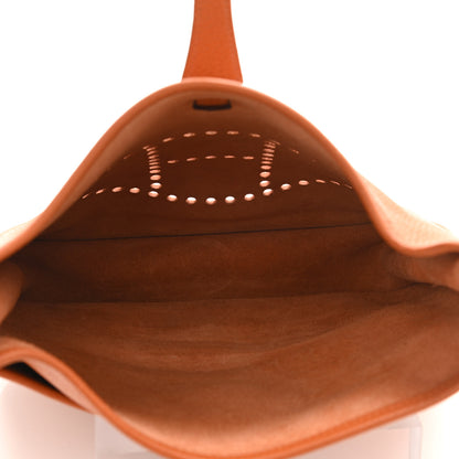 Hermes Taurillon Clemence Evelyne II PM Potiron 4 of 10