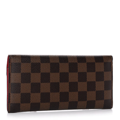 Louis Vuitton Damier Ebene Josephine Wallet Red 3 of 13