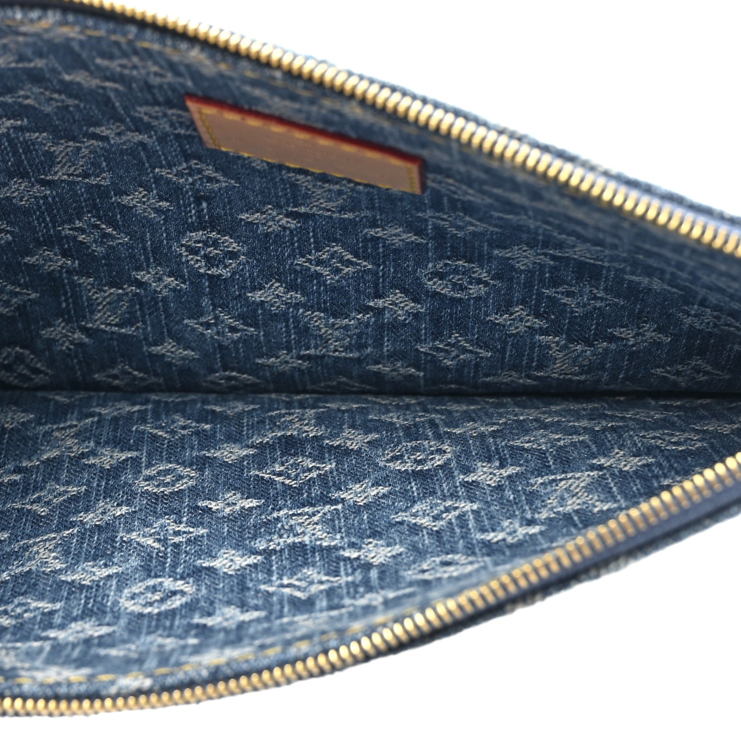 Louis Vuitton Monogram Denim CarryAll MM Blue 7 of 12
