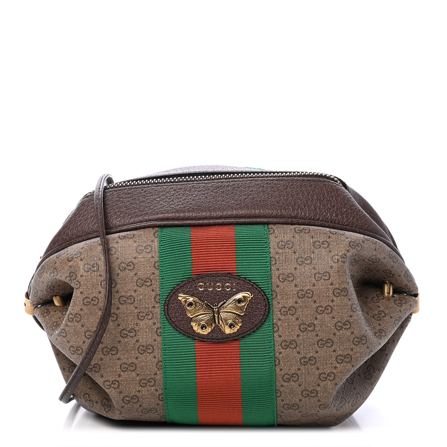 Gucci Mini Vintage GG Supreme Monogram Web Butterfly New Candy Crossbody Beige New Acero 1 of 4
