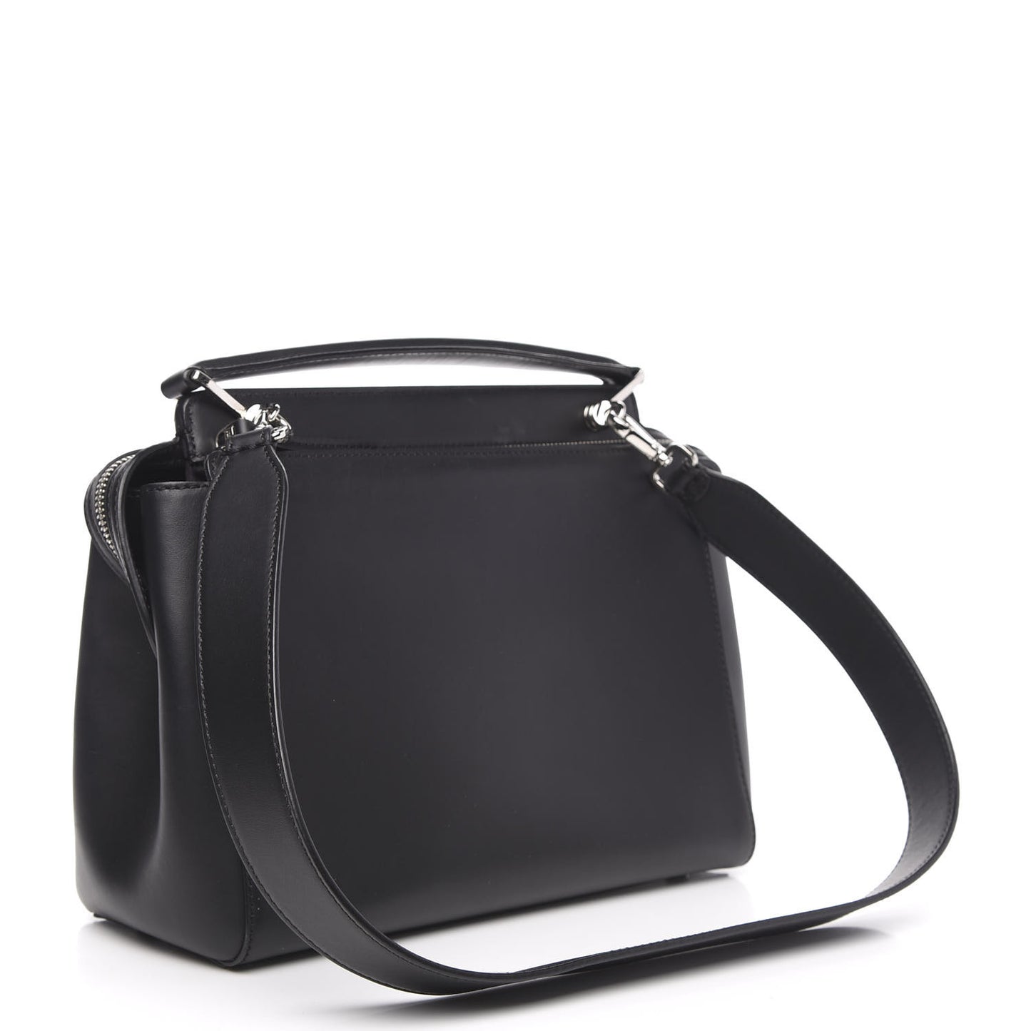 Calfskin Flowerland Dotcom Satchel Black