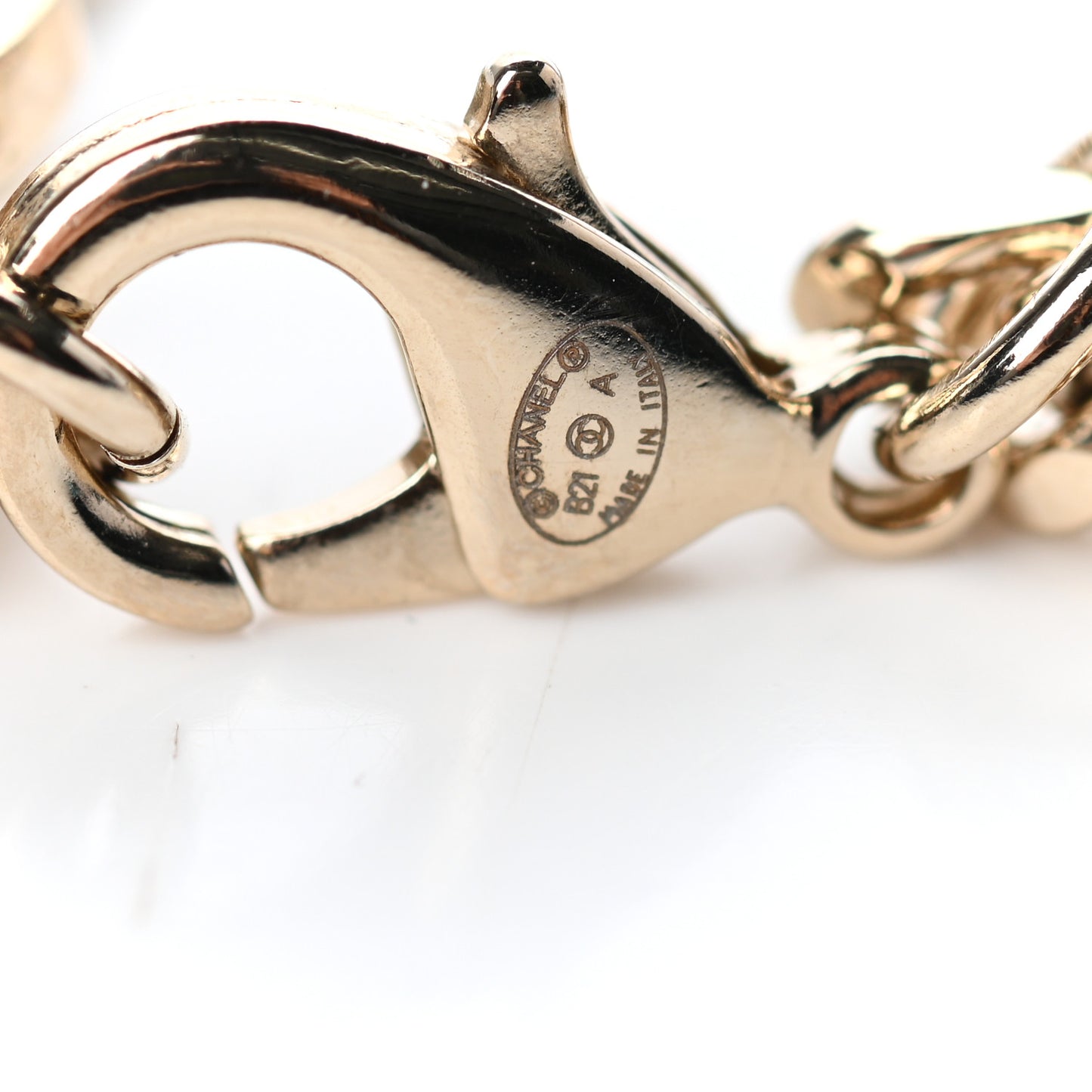 Crystal CC Chain Bracelet Gold Silver