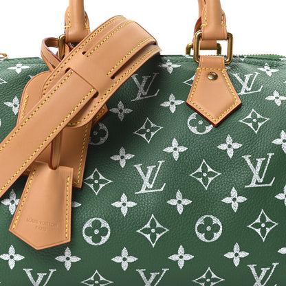 Louis Vuitton Calfskin Monogram Speedy P9 Bandouliere 25 Green 9 of 12