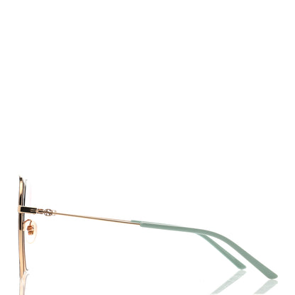 Gucci Metal Square Frame Sunglasses GG0443S Gold Pink 5 of 10