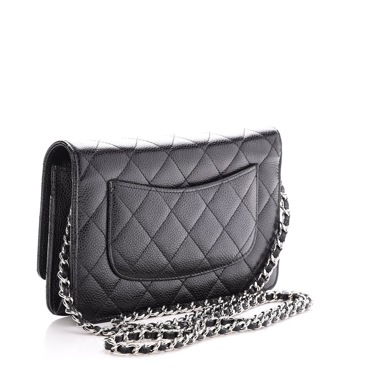 Chanel Caviar Quilted Wallet On Chain WOC Black 3 of 9