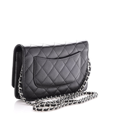 Chanel Caviar Quilted Wallet On Chain WOC Black 3 of 9