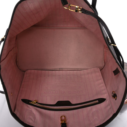 Louis Vuitton Damier Ebene Neo Neverfull MM Rose Ballerine 5 of 14