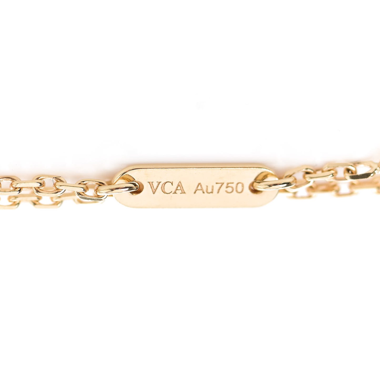 18K Yellow Gold Mother of Pearl Sweet Alhambra Butterfly Bracelet