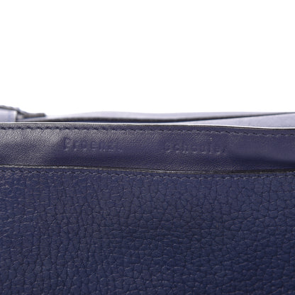 Proenza Schouler Pebbled Calfskin Double Sided PS Courier Bag Indigo 6 of 17