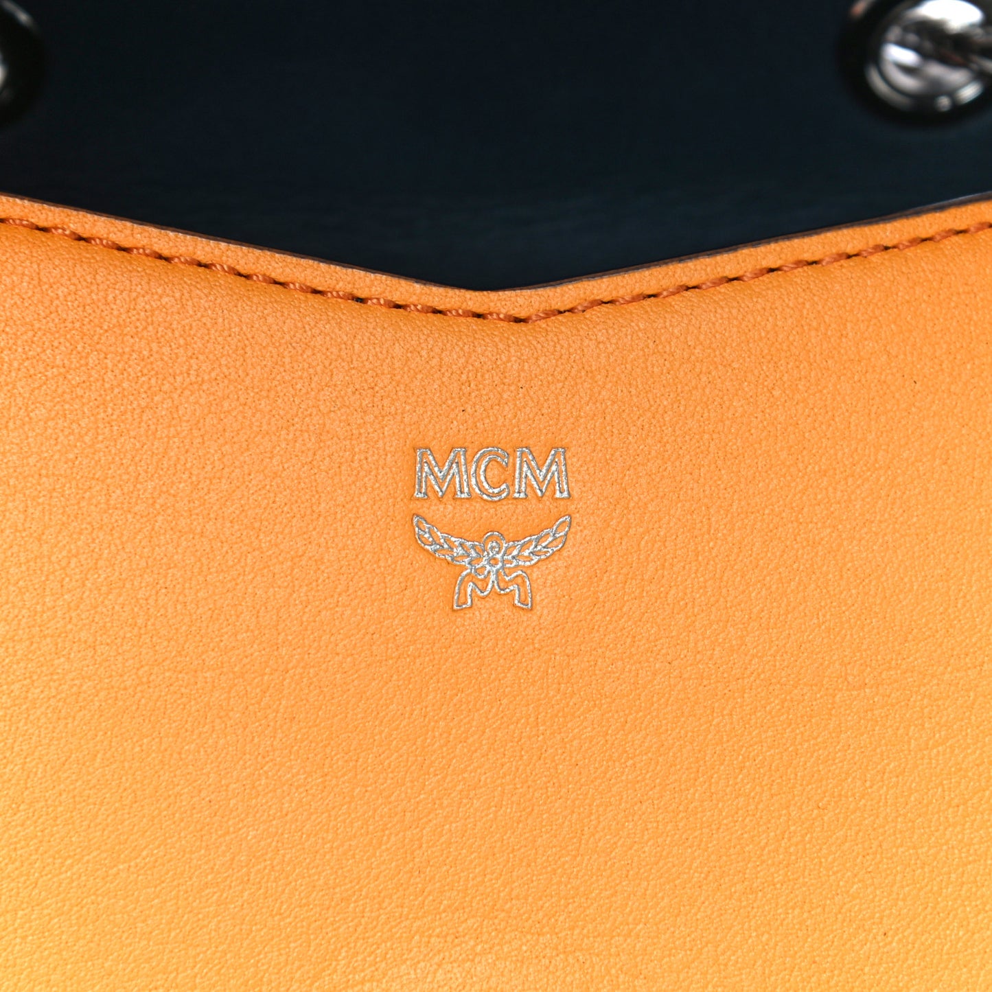 Lambskin Diamond Disco Mini Flap Crossbody Bag Orange