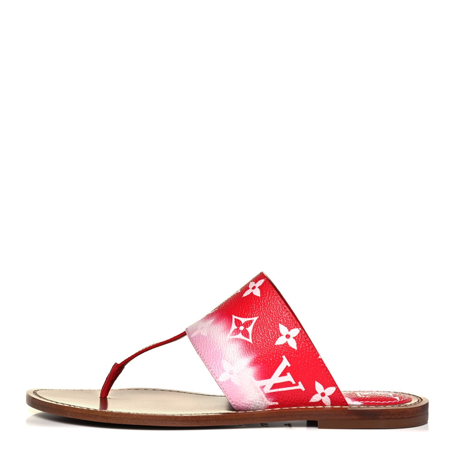 Monogram Escale Palma Sandals 37.5 Rouge