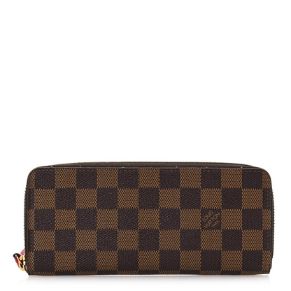 Louis Vuitton Damier Ebene Clemence Wallet Cherry 1 of 14