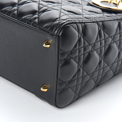 Christian Dior Lambskin Cannage Medium Lady Dior Black 7 of 7
