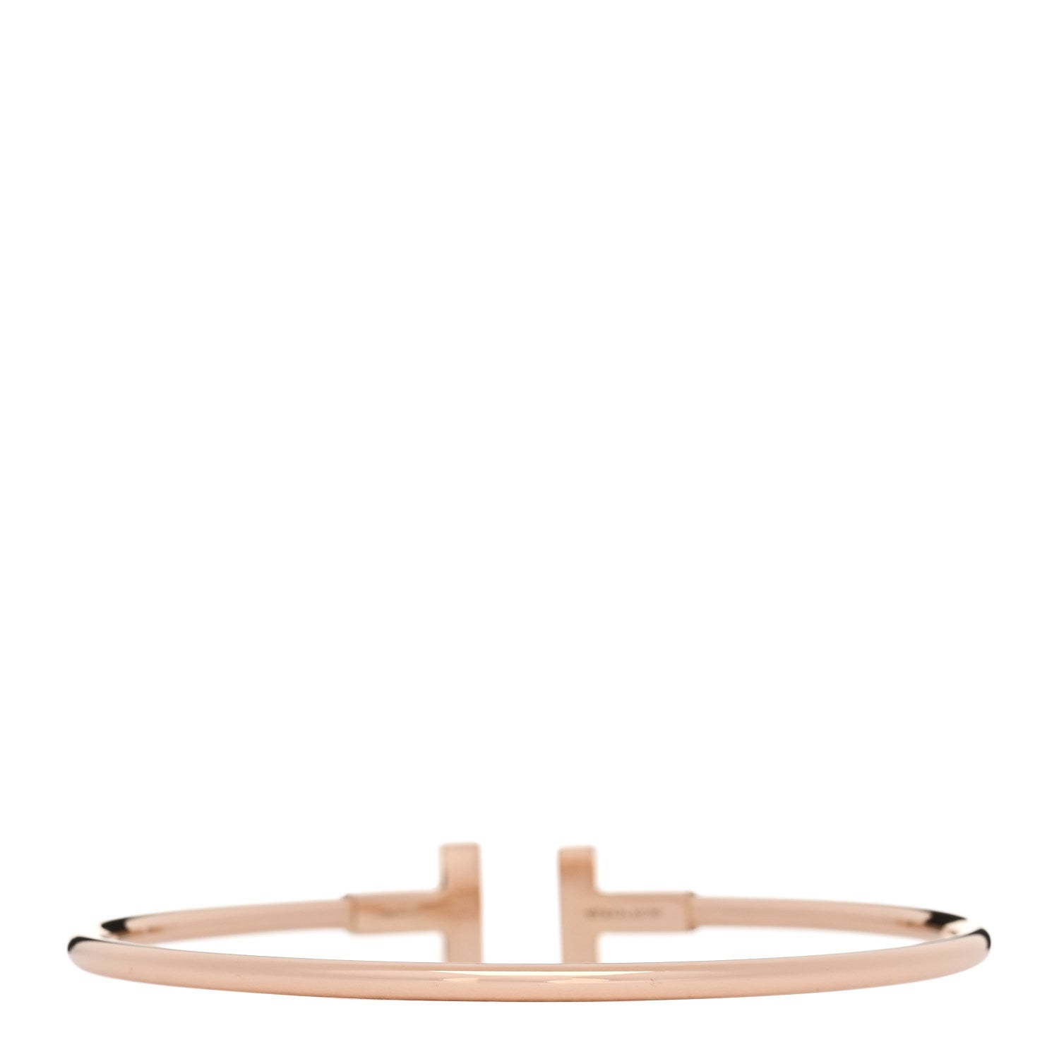 Tiffany 18K Rose Gold T Wire Bracelet 2 of 3