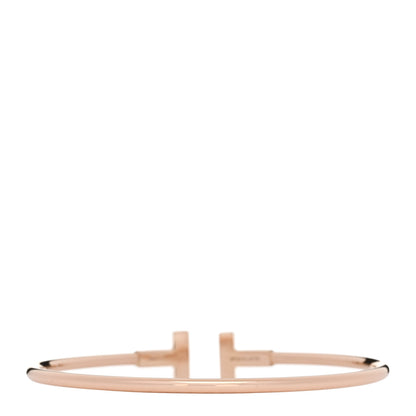 Tiffany 18K Rose Gold T Wire Bracelet 2 of 3