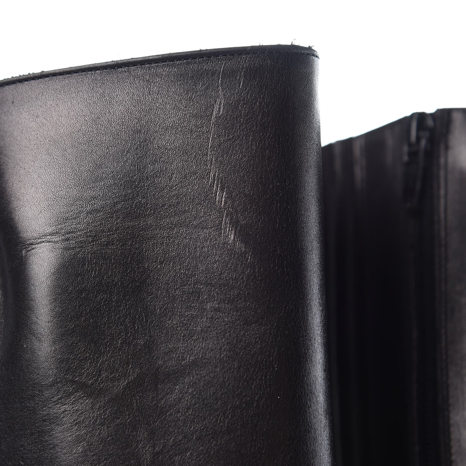 Christian Louboutin Calfskin Miss Tack Alta 100 Boots 37 Black 11 of 18