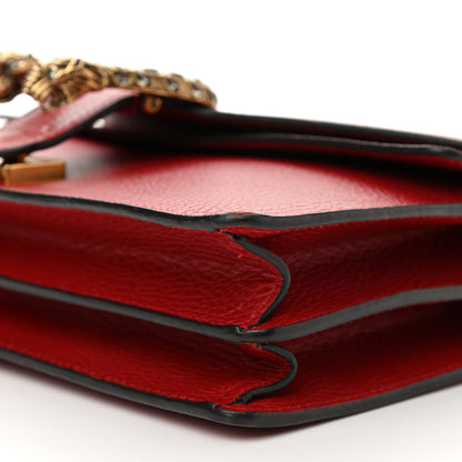 Gucci Dollar Calfskin Swarovski Crystal Small Dionysus Shoulder Bag Hibiscus Red 10 of 14