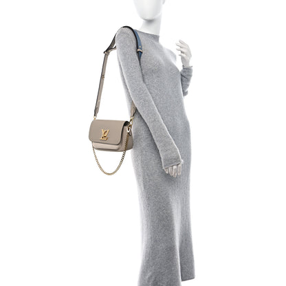 Louis Vuitton Grained Calfskin Lockme Tender Greige 2 of 10