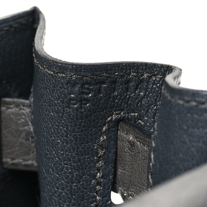 Hermes Ostrich Kelly Sellier 28 Graphite 8 of 12