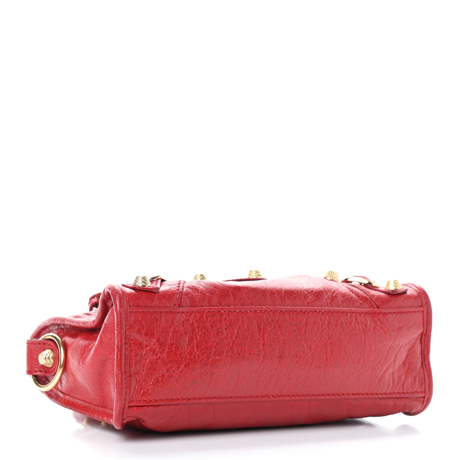 Balenciaga Agneau Giant 12 Gold Hardware Mini City Rouge Lipstick 4 of 10