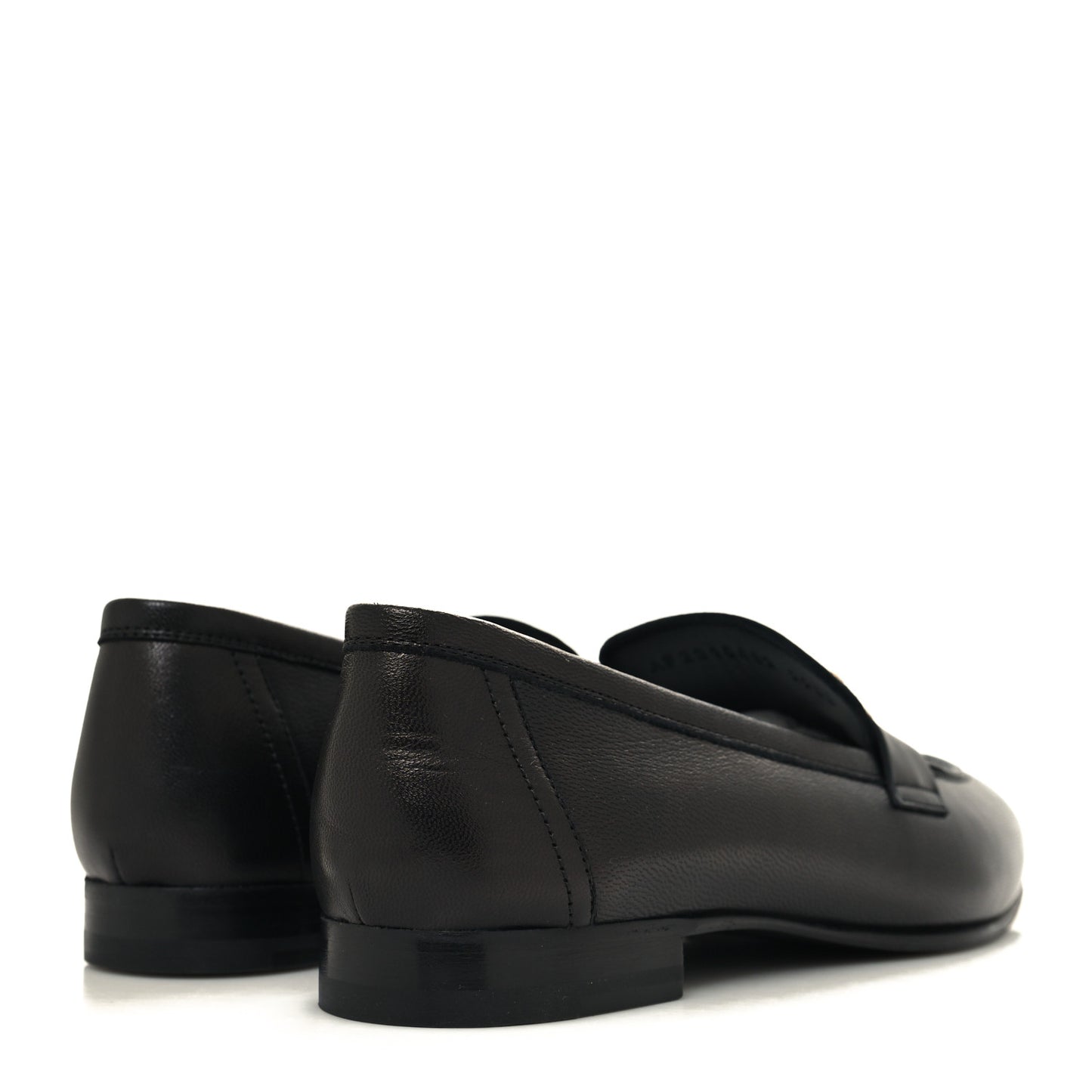 Goatskin Womens Paris Loafers 38 Black