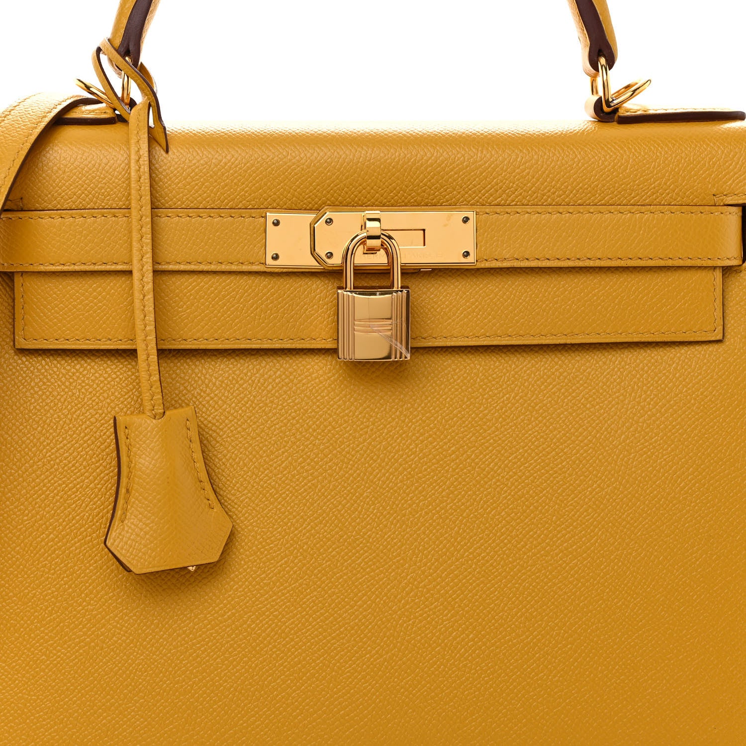 Hermes Epsom Kelly Sellier 28 Jaune Ambre 8 of 13