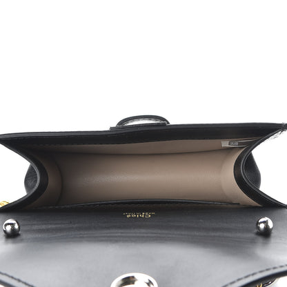 Chloe Shiny Goatskin Calfskin Mini Aby Chain Shoulder Bag Black 5 of 9