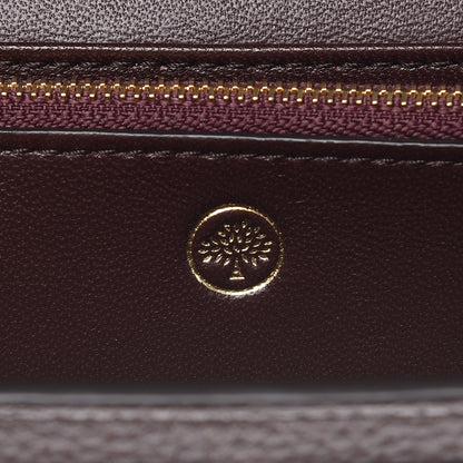 Mulberry Natural Grain Calfskin Continental Wallet Oxblood 6 of 7