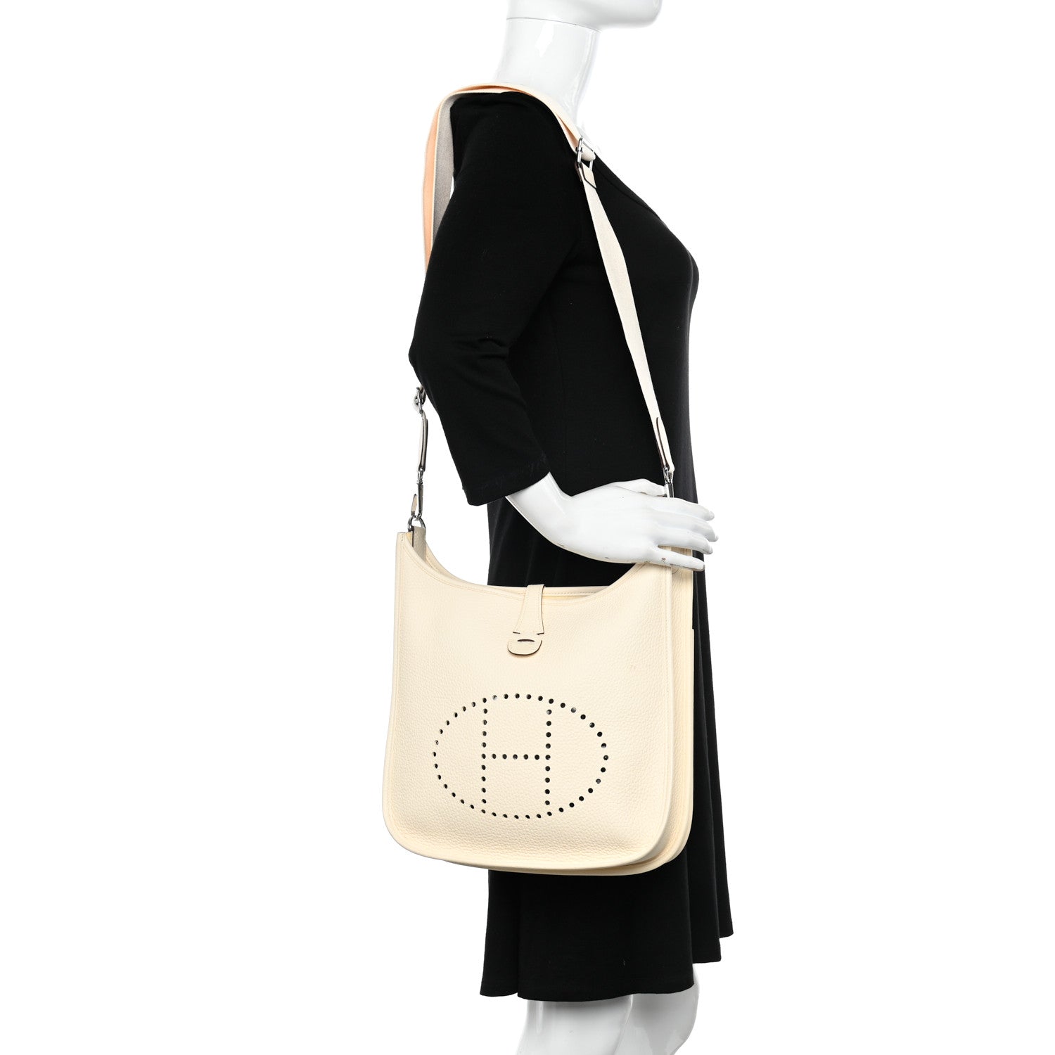 Hermes Taurillon Clemence Evelyne III PM Nata 2 of 12