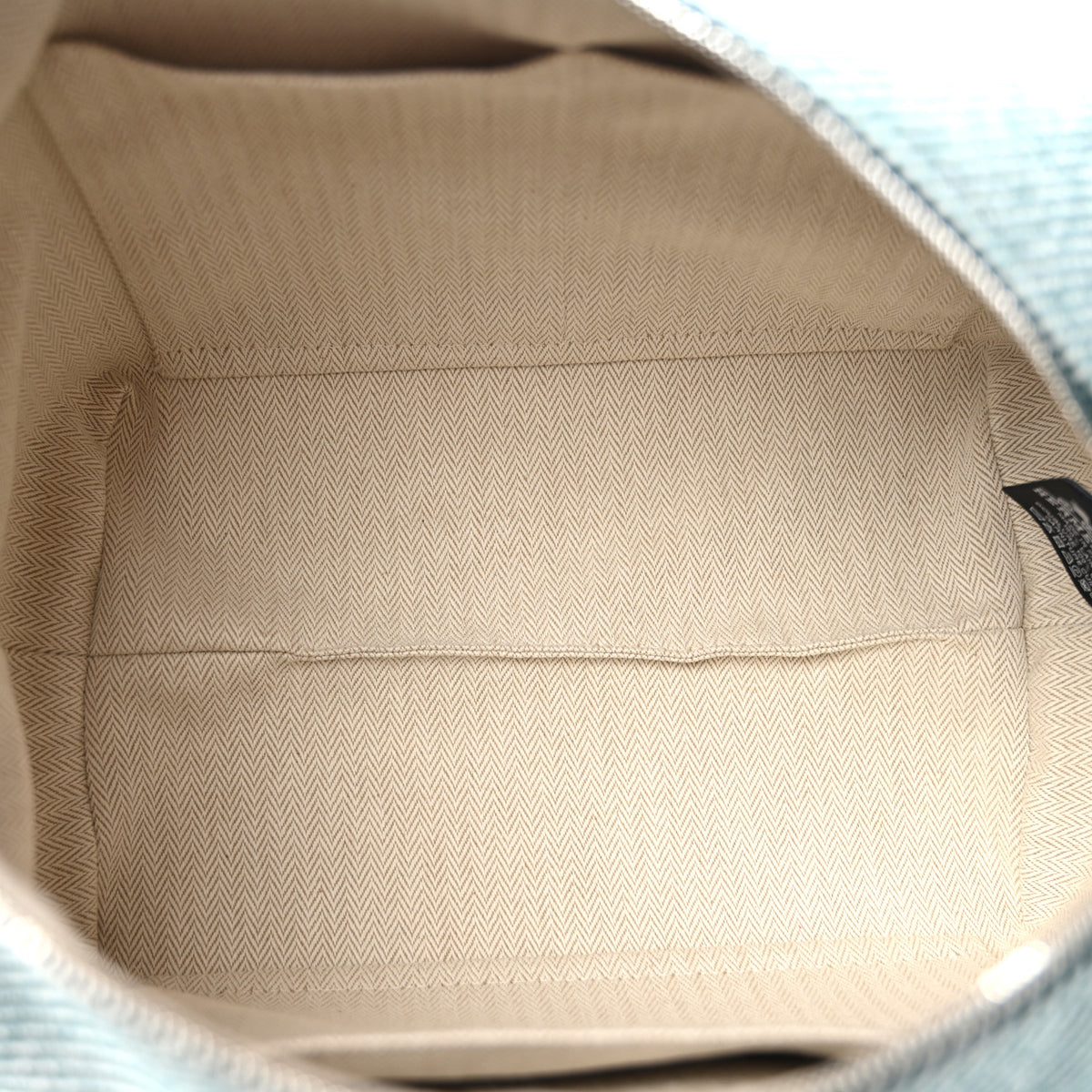Wool Large Bride-A-Brac H Natte Pouch Bleu