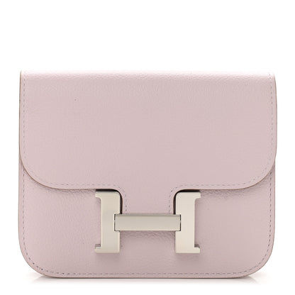 Hermes Evercolor Constance Slim Wallet Mauve Pale 1 of 8