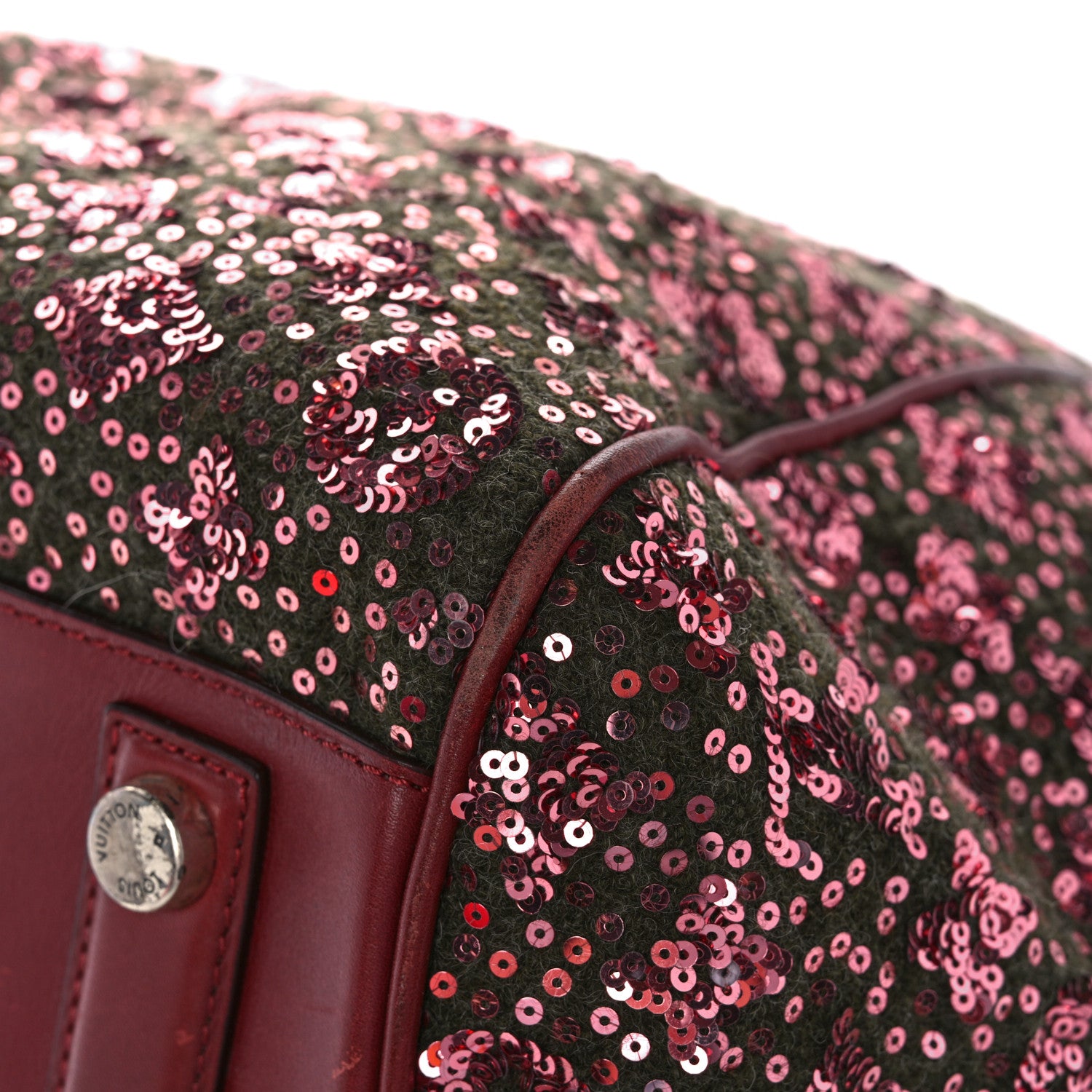 Louis Vuitton Sequin Monogram Sunshine Express North South Burgundy 12 of 14