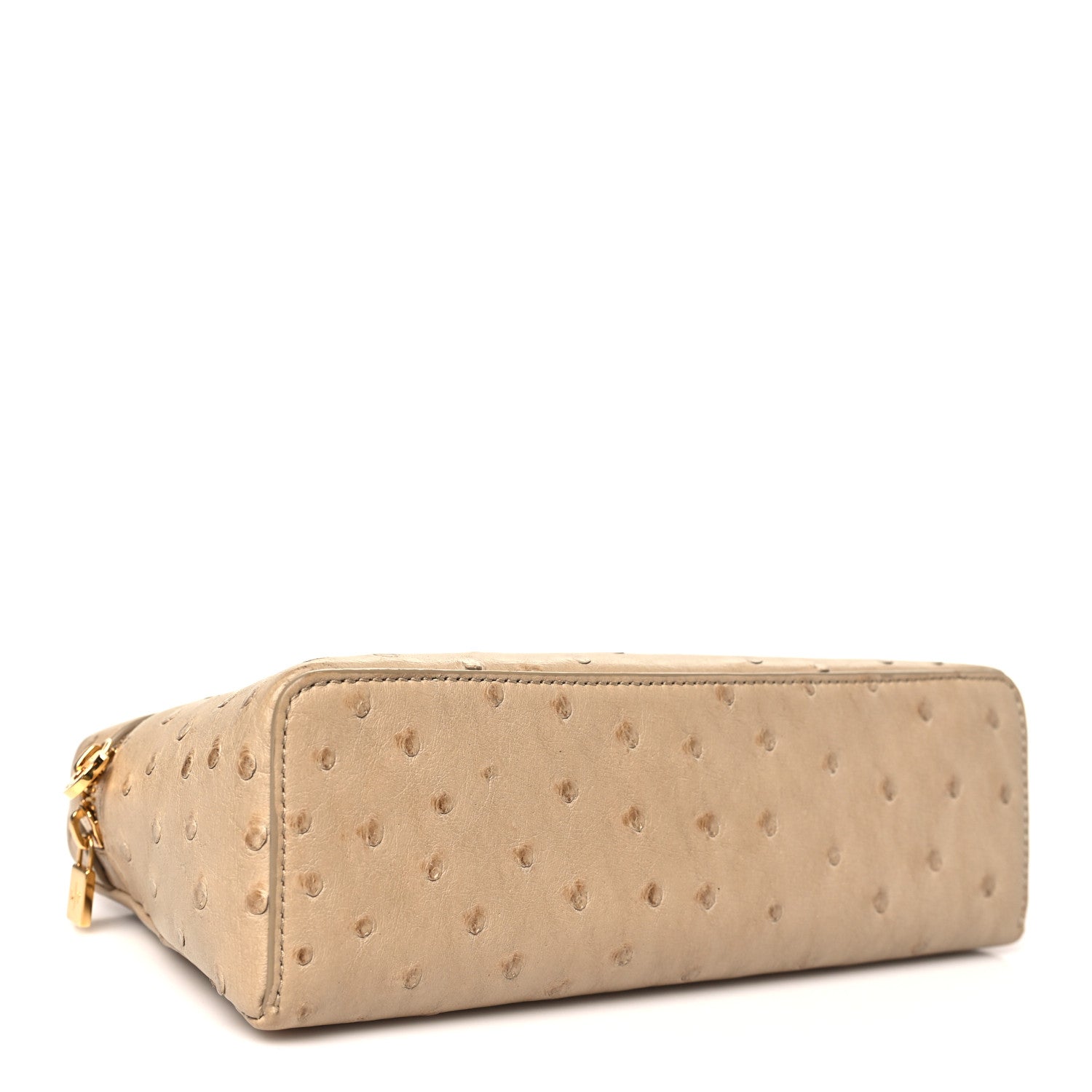 Loro Piana Ostrich L19 Extra Pocket Pouch Beige 4 of 9