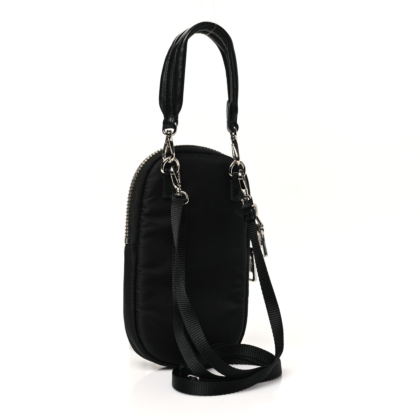 Tessuto Nylon Pocket Mini Bag Black